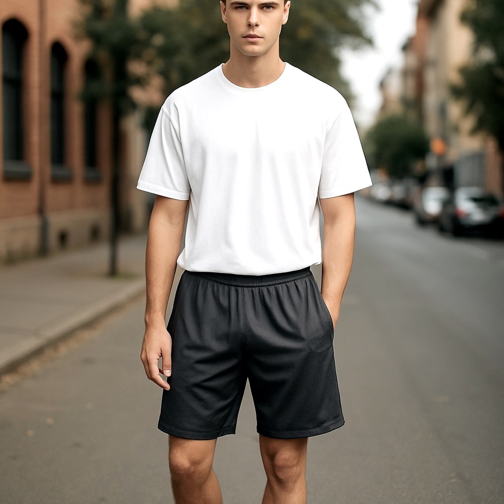 Tek Gear (Kohl’s) Athletic Shorts Gray Lined Pockets Drawstring Men’s L 🍭